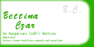 bettina czar business card